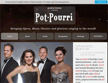 Tablet Screenshot of pot-pourri.com.au
